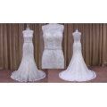 Comprimento vestidos de casamento com apliques